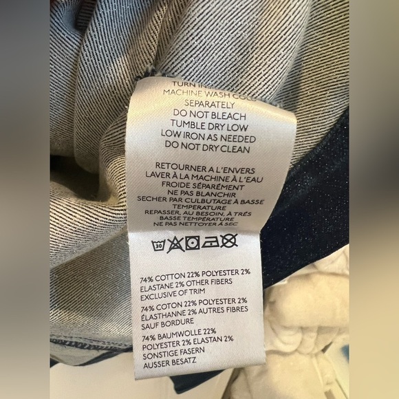 NWT new large Anthropologie Maeve Cora patch pocket denim sparkle jacket jean - Picture 12 of 16